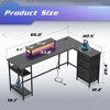 GALAXHERO 66 Inch L-Shaped Gaming Desk, Corner Computer Desk with Storage Drawers, Power Outlets & LED Lights, Office/Gaming Desk for Bedroom - 3 of 4