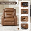 Spruce & Spring Power Genuine Leather Recliner Chair Lay Flat Recliner - 4 of 4