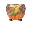 Gallerie II 3.1" x 4.8" Sunflower Eyes Pumpkin Owl with Corn Decorative Thanksgiving Figure Figurine - image 3 of 4