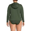 Lands' End Women's Long Sleeve Hooded Full Zip UPF 50 Rash Guard - 2 of 4