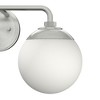 Hunter Fans 8" Hepburn Wall Light Brushed Nickel Finish 2-Light Vanity - 4 of 4