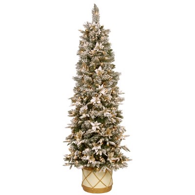 National Tree Company 6' Pre-lit Colonial Half Tree with Clear Lights