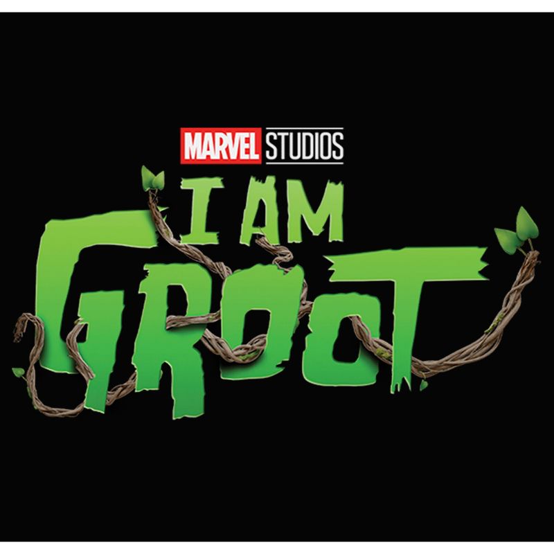 Juniors Womens Marvel: I am Groot Nature Leaf Logo Racerback Tank Top, 2 of 6