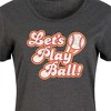 Women's - Instant Message - Lets Play Ball Graphic T-shirt Dress - 2 of 4