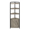 Corner Shelf with Storage, 70.9 Inch Tall Corner Cabinet Corner Bookshelf Storage Rack for Bedroom Plant Stand for Living Room, Office, Kitchen-Grey - 2 of 4