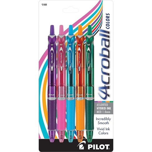 Pilot G2 Retractable Gel Pens, Bold Point, Assorted Ink, 5/Pack  (G21C5002/12487)
