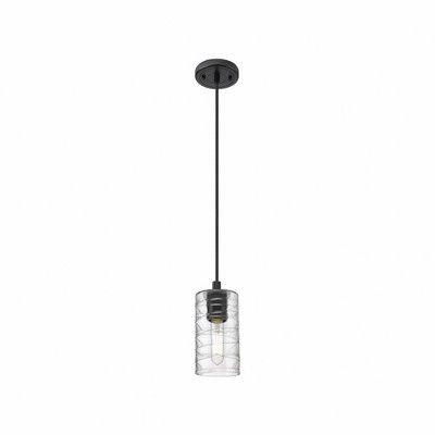 Crown Point - 1 Light Cord Pendant In Industrial Style-8.38 Inches Tall and 3.88 Inches Wide