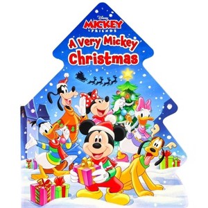 Disney Mickey & Friends: A Very Mickey Christmas - (Shaped Board Books) by  Dienesa Le (Board Book) - 1 of 4