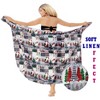 HAPPY BAY Women's Beachwear Beach Santa Bikini Coverups Wrap Swimwear Pareo Wraps Christmas Tree Swim Cover Up Sarong for Women - 2 of 4