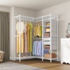 Vipek L6e Garment Rack Heavy Duty L Shaped Clothing Rack Portable Corner  Closet Metal Freestanding Wardrobe : Target