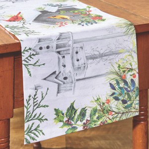 Park Designs Holiday Cardinal Love Table Runner 13"X 36" - 1 of 4