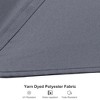 PURPLE LEAF 10x10 Ft Cantilever Umbrella Square Solar Powered LED Outdoor Patio Umbrella with 360°Rotation Adjustable With Base - 3 of 4