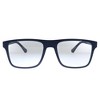 Emporio Armani EA 4115 5759 Unisex Rectangle Sunglasses Matte Dark Blue 54mm - 2 of 4