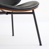 PAGED Comfy Accent Chair Mid-Century Modern Reading Chair with Metal Legs for Living Room, Reading Room - 4 of 4