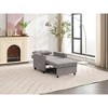 Racxily 3 in 1 Convertible Sleeper Chair Bed, Futon Chair, Lounge Beds with USB Ports, Pull Out Armchair w/ Adjustable Backrest, Light Gray - 4 of 4