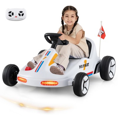 Infans 12V Kids Electric Go Kart 7AH Battery Powered Ride on Race Toy w/ Remote Control