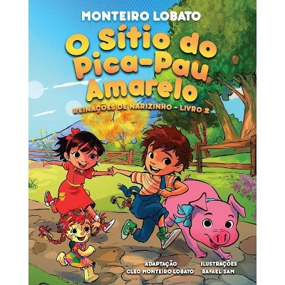 O Sítio do Pica-Pau Amarelo (Illustrated) - Large Print by  Monteiro Lobato (Paperback)