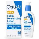 CeraVe Face Moisturizer with Sunscreen, AM Facial Moisturizing Lotion for Normal to Dry Skin - SPF 30 - 2 fl oz​​