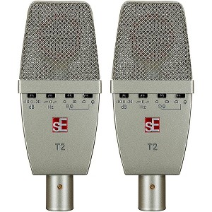 sE Electronics SE-T2-PAIR Matched Pair of T2 Large Diaphragm Condenser Mics - 1 of 4