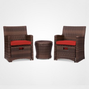 Halsted 5pc Wicker Small Space Patio Furniture Set Threshold Target
