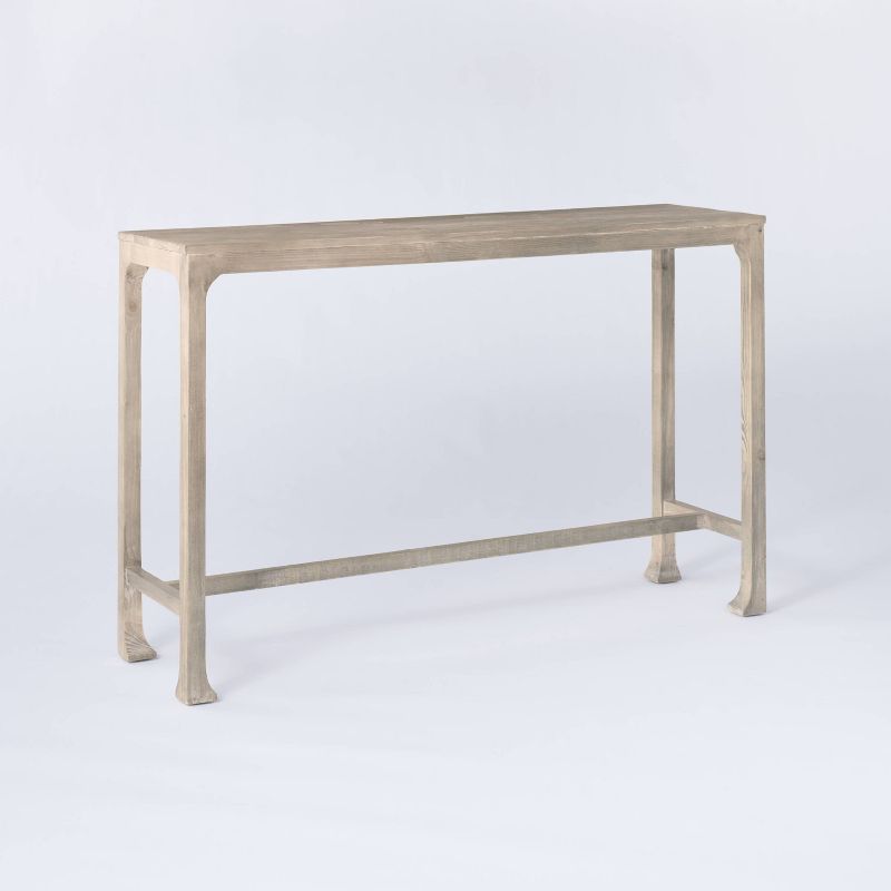 Belmont Shore Curved Foot Console Table Knock Down Natural - Threshold&#8482; designed with Studio McGee, 1 of 13