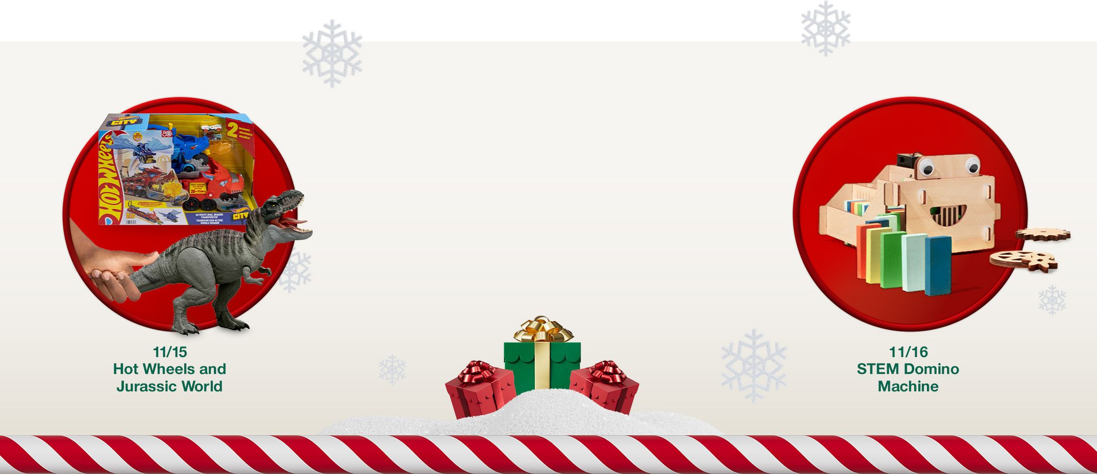 11/15 Hot Wheels and Jurassic World

11/16 STEM Domino Machine