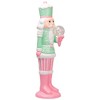Northlight LED Lighted Glitter Christmas Nutcracker - 27" - Green and Pink - 4 of 4