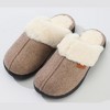 Roxoni Women's Winter House Fuzzy Fluffy Furry Cozy Clog Slipper - 4 of 4
