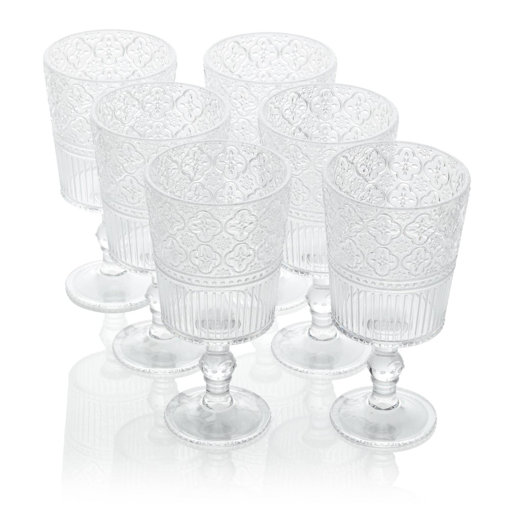 Photos - Glass Certified International  14oz Acrylic All Purpose Goblets Victoria Clear (Set of 6)