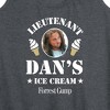 Women's Forrest Gump Lieutenant Dan's Ice Cream Graphic Racerback Tank - Heather Charcoal - Large - 2 of 4
