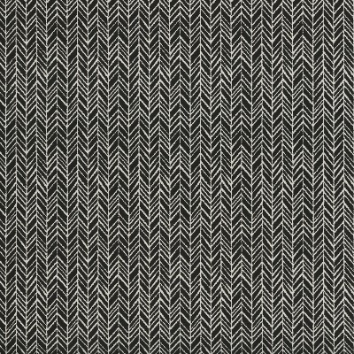 Black and Off-White Herringbone Rectangular Throw Pillow Set of 2