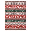 Christmas Area Rug Washable Xmas Holiday Decorative Accent Rug, Red Green - image 2 of 4