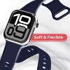 Vena 2 Pack For Apple Watch Band Series 10 42mm, Apple Watch Band Series 7 41mm Band Series 8 Series 9, Silicone Sport Strap For iWatch 40mm, - 4 of 4