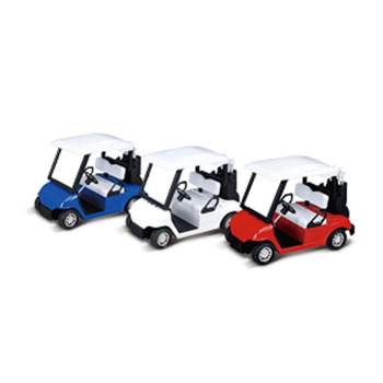 Link  Ready! Set! Play! 4.5" 6 Piece Die-Cast Metal Golf Cart Toy With Pull Back & Go Action