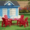 WestinTrends Malibu Kids 5-Piece HDPE Outdoor Patio Round Dining Table and Chairs Set - 2 of 4