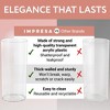 Impresa [6 Pack] Plastic Clear Cylinder Vases Set for Weddings, Home, Office - 6", 9" & 12" Plastic Vases - 4 of 4
