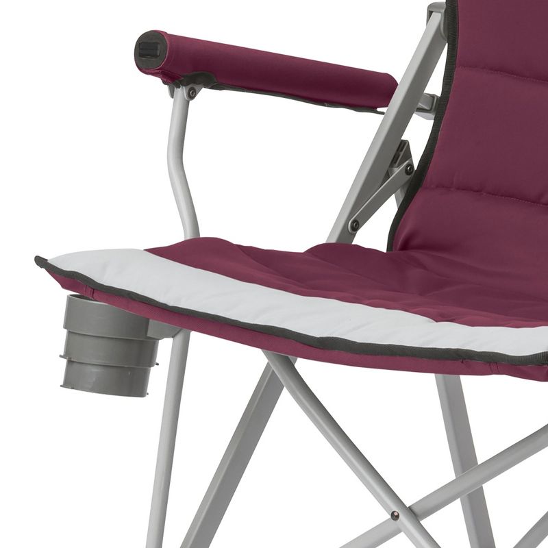 CORE Set of 2 300-Pound Capacity Padded Hard Arm Chair w/Storage Pockets & Carry Bag w/Instant 10-Foot Outdoor Pop-Up Shade Canopy Shelter Tent, Gray, 5 of 7