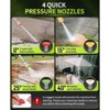 Unique Bargains 4800PSI 3.0 GPM Power Washer with 4 Quick Connect Nozzles Foam Cannon Green - 3 of 4