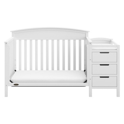White Pine 4-in-1 Convertible Crib with Changer