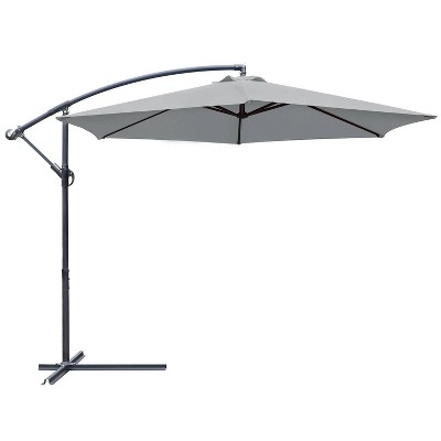 10' x 10' Outdoor Hanging Offset Cantilever Patio Umbrella with Easy Tilt - Devoko