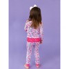 RuffleButts SoftSnooze Toddler Girls Ruffle Long Sleeve Pajama Set - 4 of 4