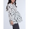Women's Smocked Square Neck Long Sleeve Babydoll Maternity Top | Motherhood Maternity - 3 of 4
