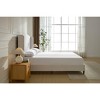 CAVINAS King Size Bed Frame, Upholstered Wingback, Premium Cream White Chenille for Bedroom, Minimalist Designs - 2 of 4