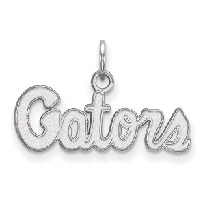 Black Bow Jewelry Sterling Silver Florida Gators NCAA Extra Small Pendant - 1 of 3