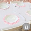 Big Dot of Happiness Pink Stripes - Simple Party Round Table Decorations - Paper Chargers - Place Setting For 12 - 2 of 4