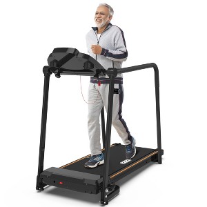 Redliro Walking Treadmill with Long Handrails for Seniors 300lbs 2.25HP Recovery Fitness Exercise Machine for Home - 1 of 4