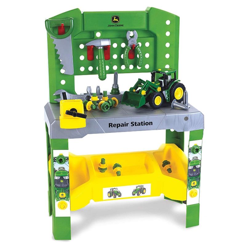 Theo Klein John Deere Premium Realistic Creative Imaginative Play Kids Toy Repair Station with Extra Tools and Accessories for Ages 3 and Up, 2 of 6