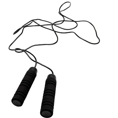 Mind Reader Foam Handled Jumping Rope, 2 Pack, Black