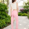Anna-Kaci Women's High Waist Button Front Tapered Pants with Side Pockets - 4 of 4