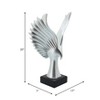 Modern Glam Abstract Eagle Sculpture with Uplifted Wings - Decorative Resin Polyresin Figurine for Contemporary Statement Art Decor - 2 of 4
